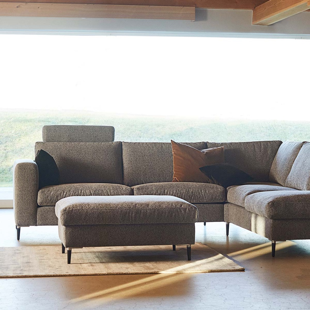 Flexlux corner sofa Fiore in Tafuri fabric