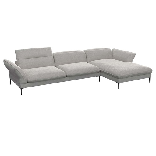 Flexlux Ecksofa 0041 Salino in Stoff Brescia