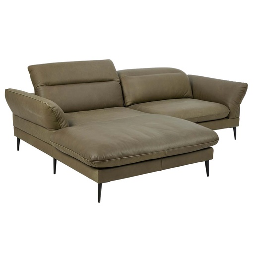 Flexlux Ecksofa Salino in Leder Nature