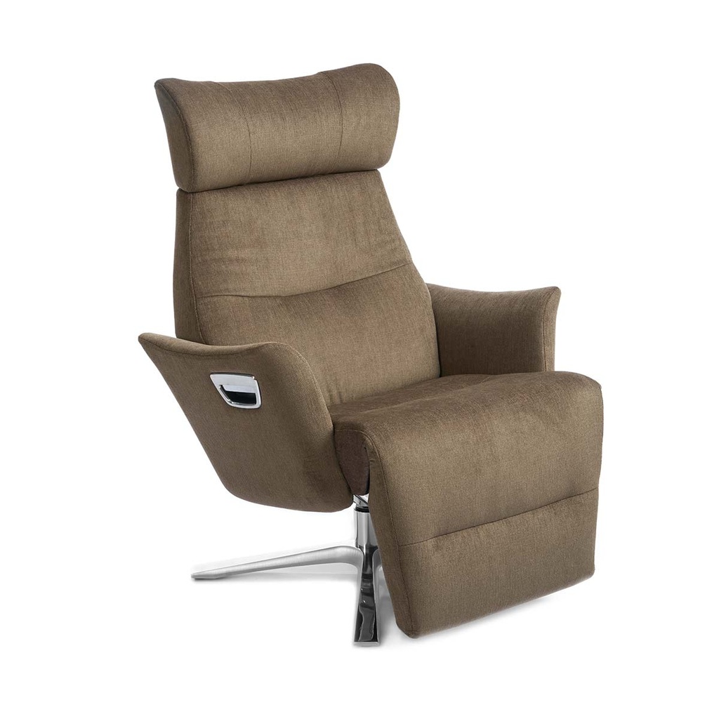 Conform recliner Beyoung with footrest in fabric Eros configurable