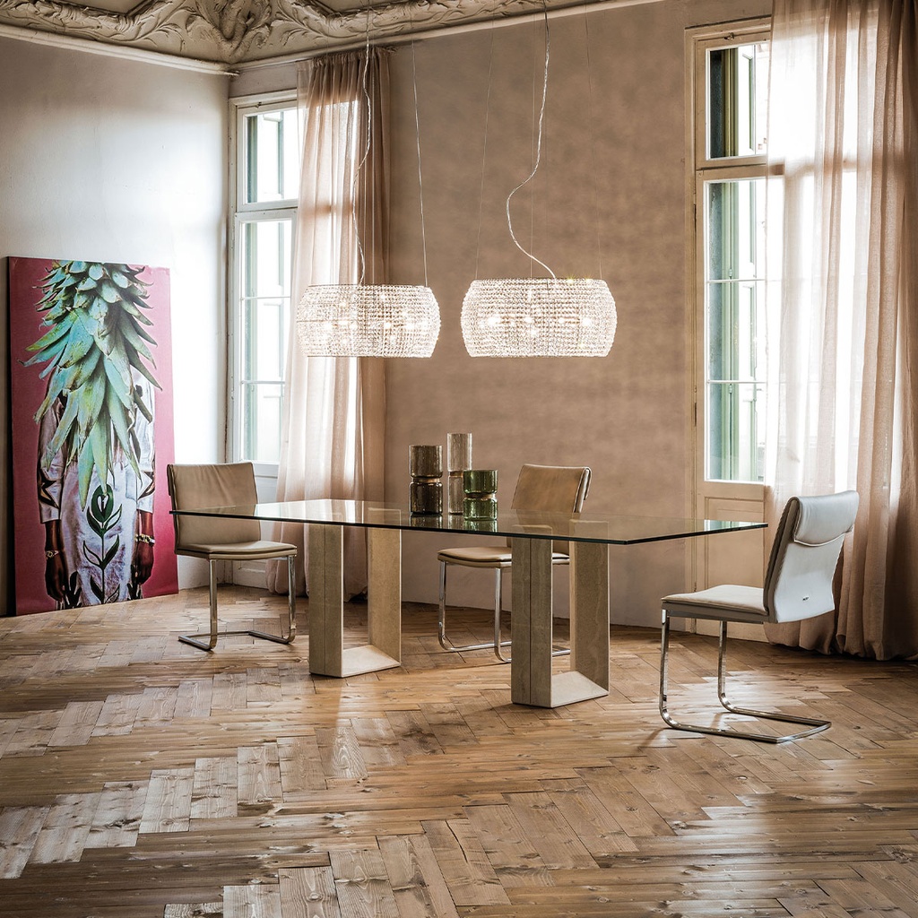 Cattelan Italia Esstisch Diapason aus Glas