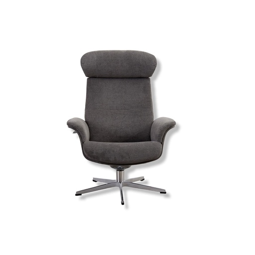 [000-02-38465] Conform armchair Time Out in fabric velvet mole