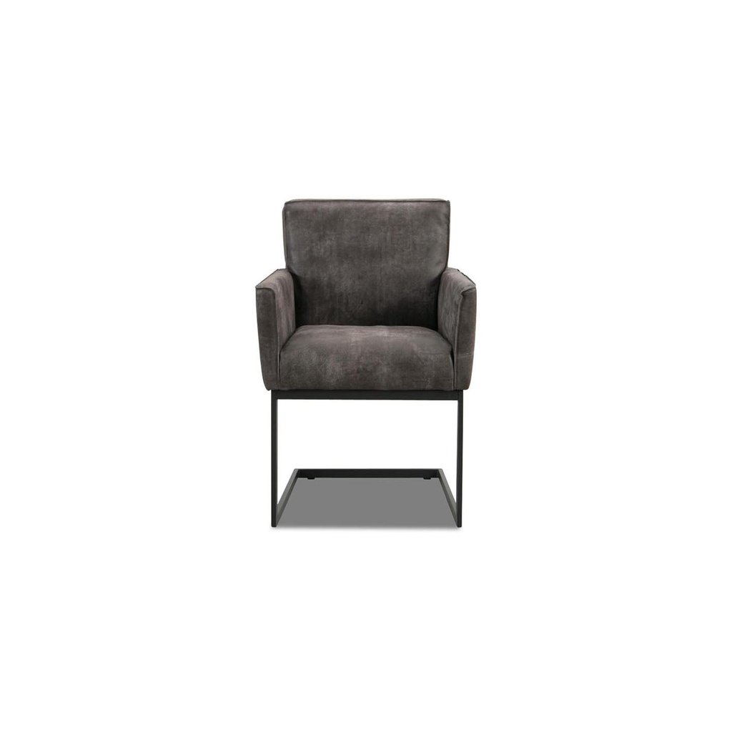 Het Anker LUNA 2x cantilever chair in leather Africa moro | Sitzdesign ...