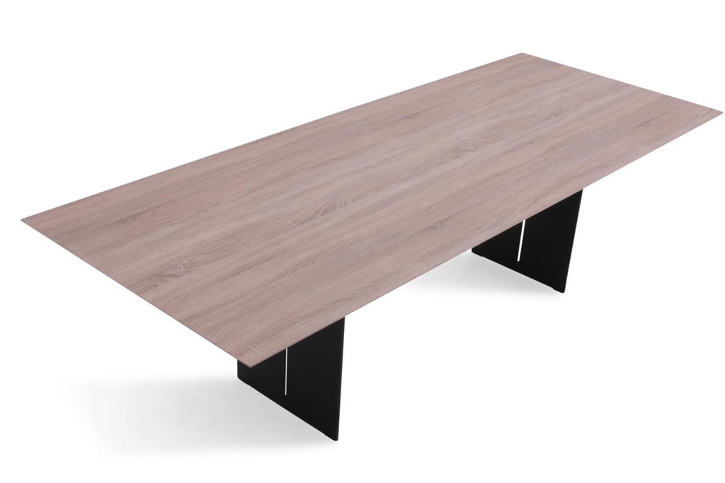 [92260280] LaVida Table Constantin in steel/oak 260cm x100cm