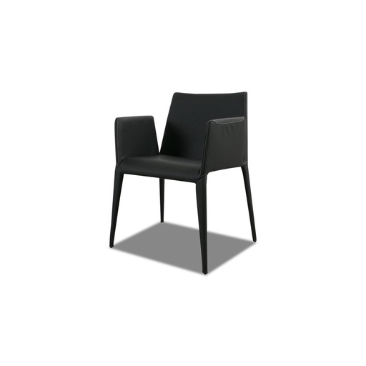 [SD37560] ALBA PLUS FILE armchair in black leather