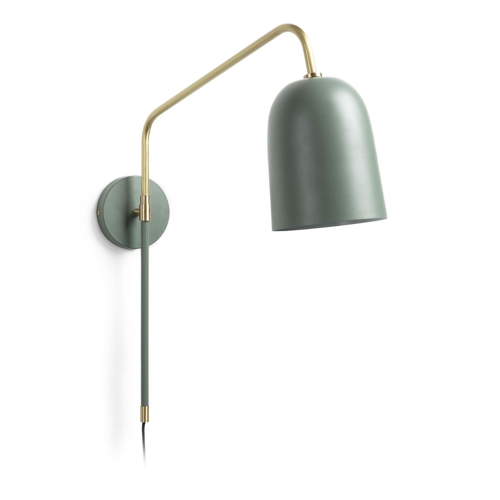 [AA2983R06] Danish Lemonite Audrie wall light green