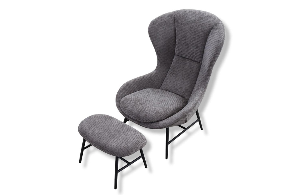 [92260249] Flexlux armchair QUEEN in Taranto gray fabric