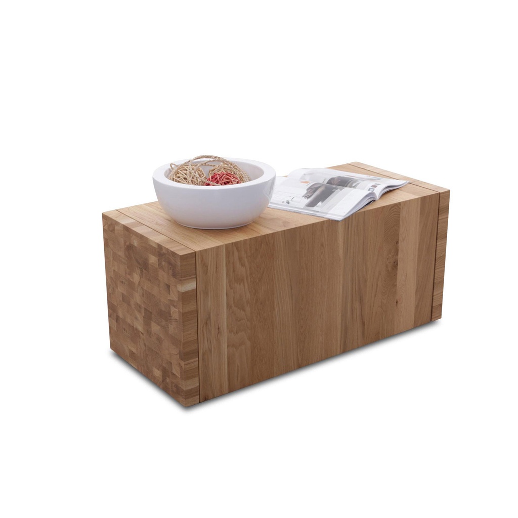 [SD33750] doowood Massivholz Couchtisch Latica in Eiche natur