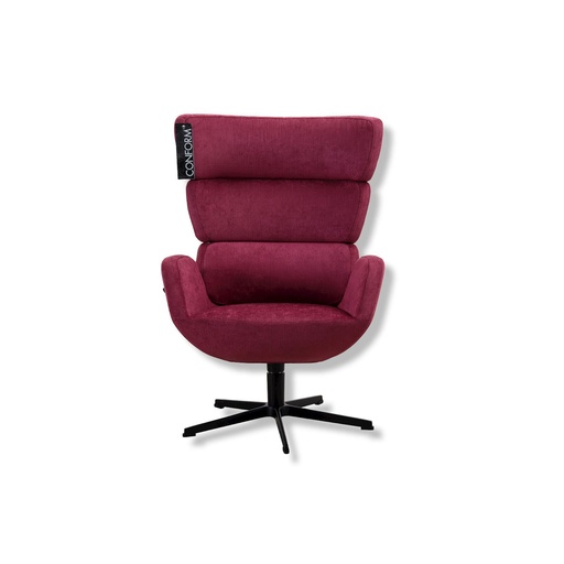 [92255802] Conform wing chair Turtle in fabric Evita purple