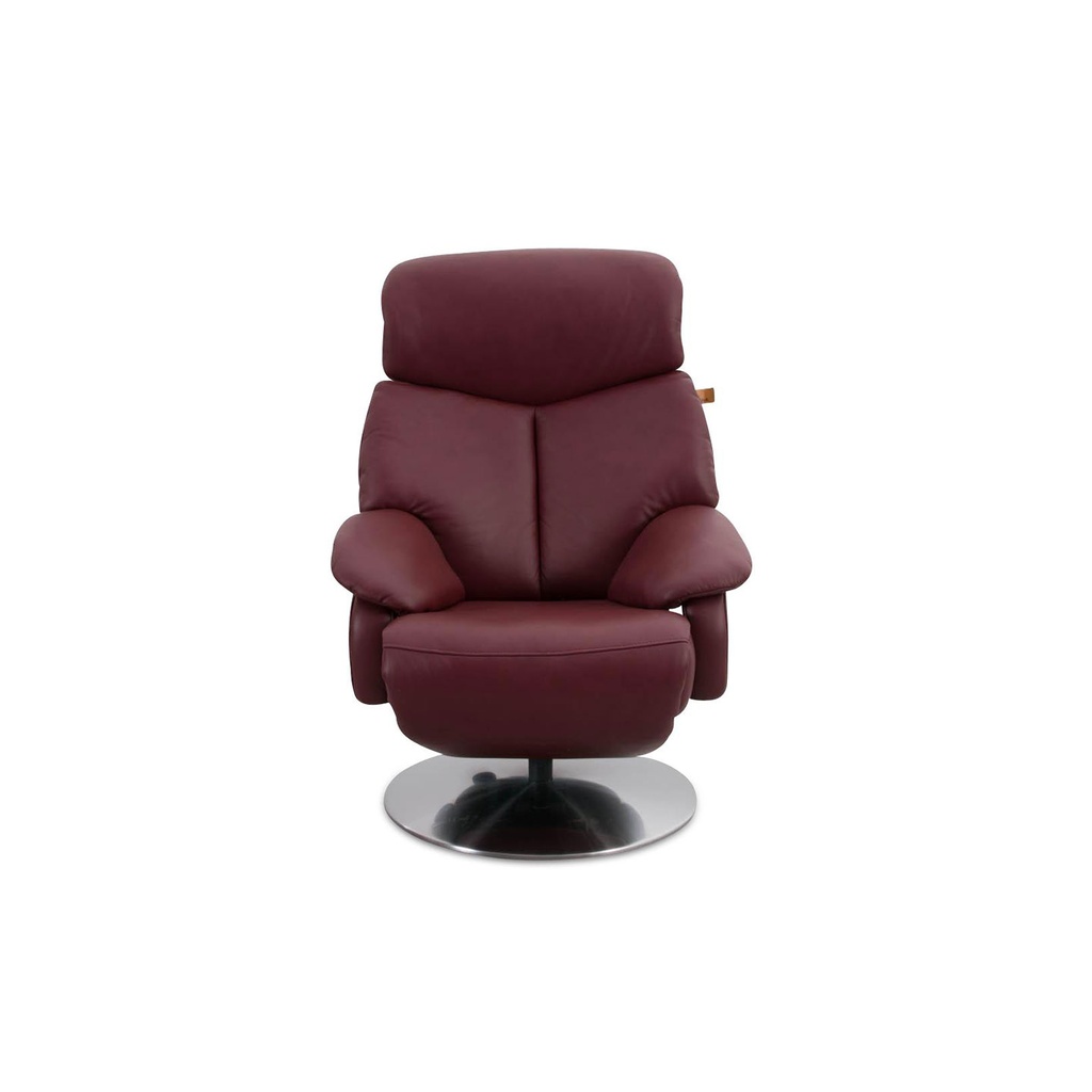 [92235313] Hukla TV armchair Cosy Relax CR15029 in leather Credo barolo