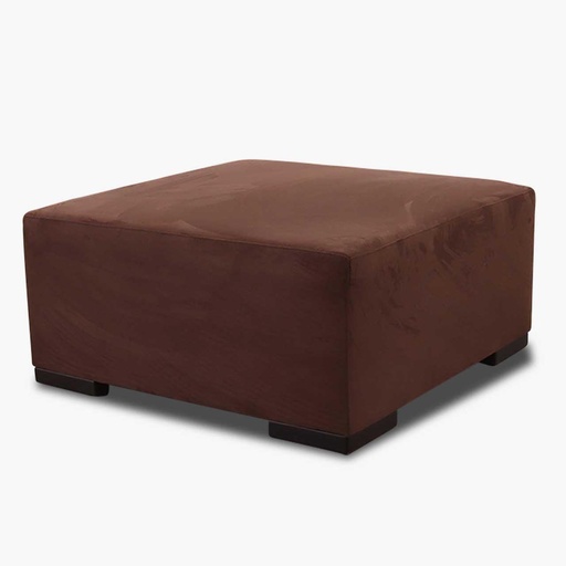 [92260404] Ewald Schillig stool in microfibre chocolate