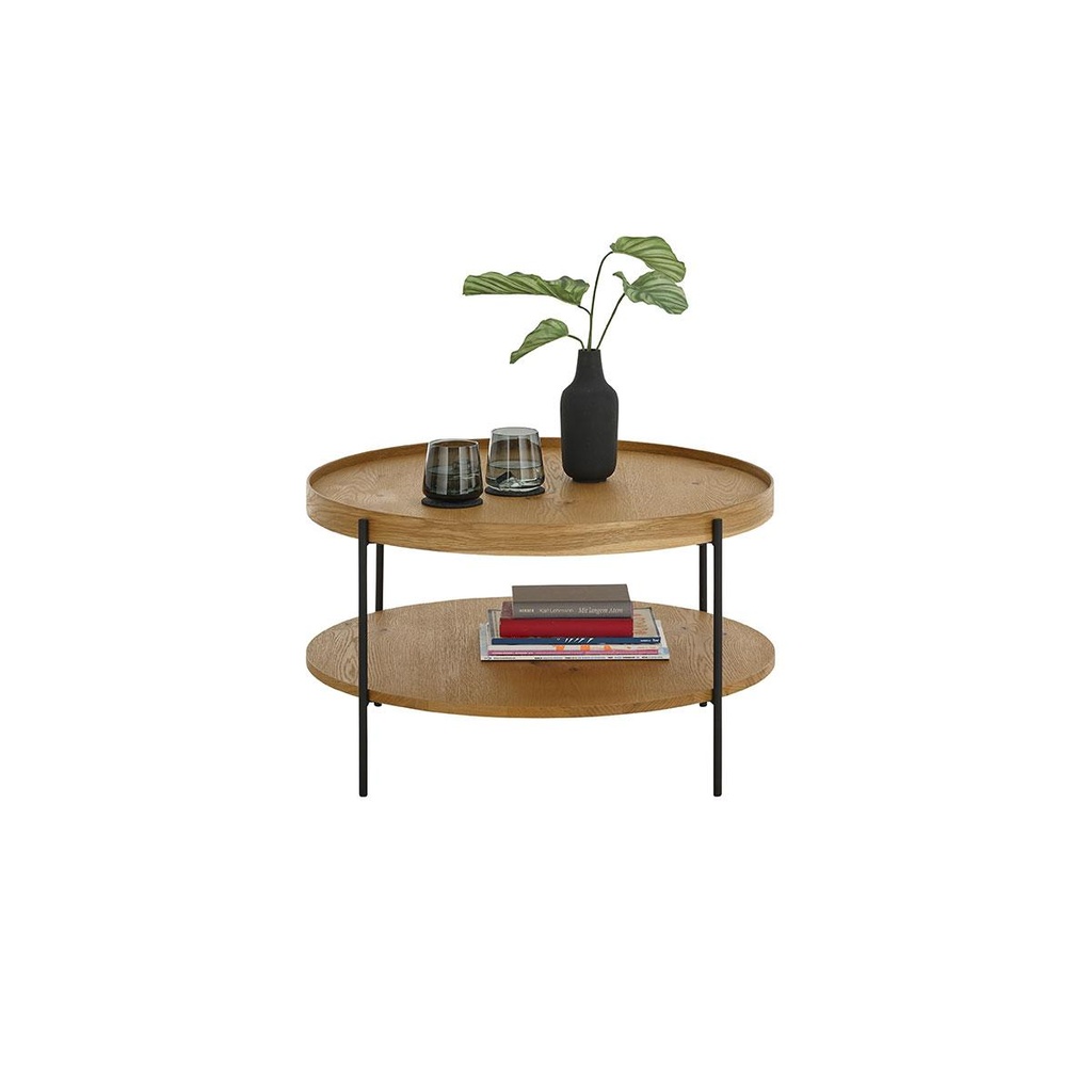 [92260476] MCA Furniture -  Couchtisch Arenal Ø80cm Eiche rund