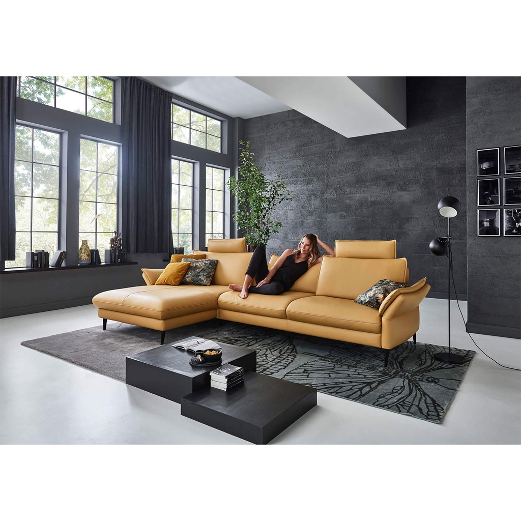 Hukla Ecksofa HU-HP19094 in Leder Vivre