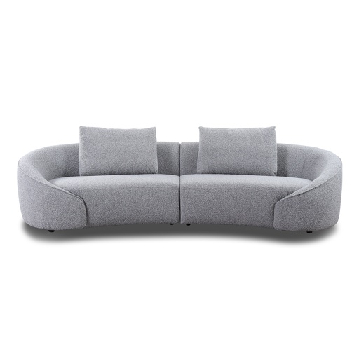 Sitzdesign 4-Sitzer Sofa ALBA in Boucle Stoff