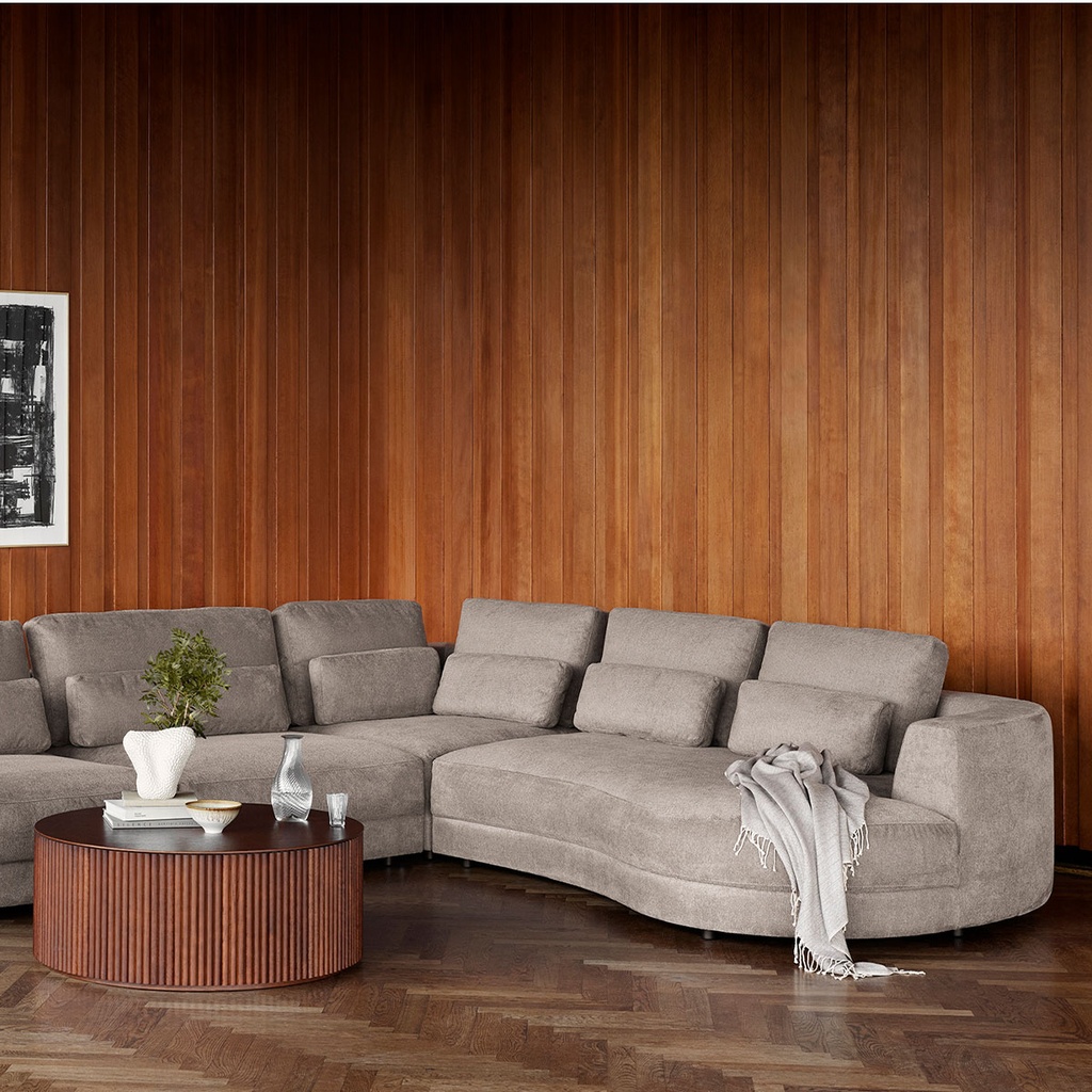 Flexlux Petrone corner sofa in Bellaria fabric