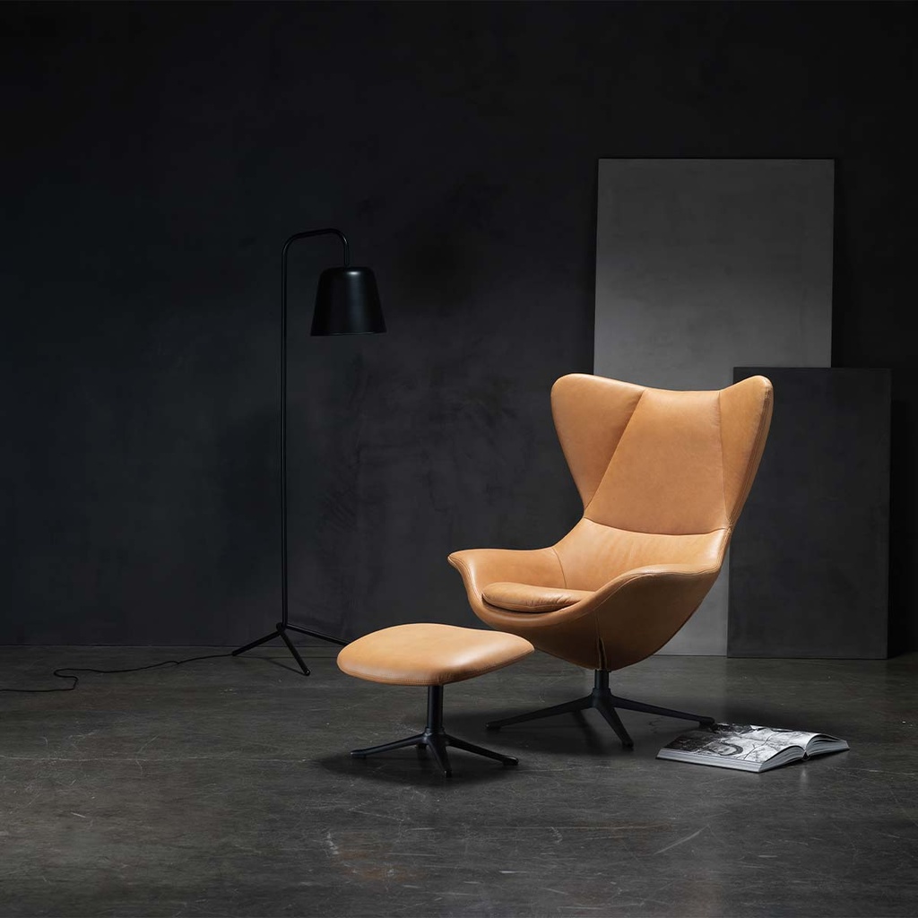 Flexlux STILO armchair in natural leather