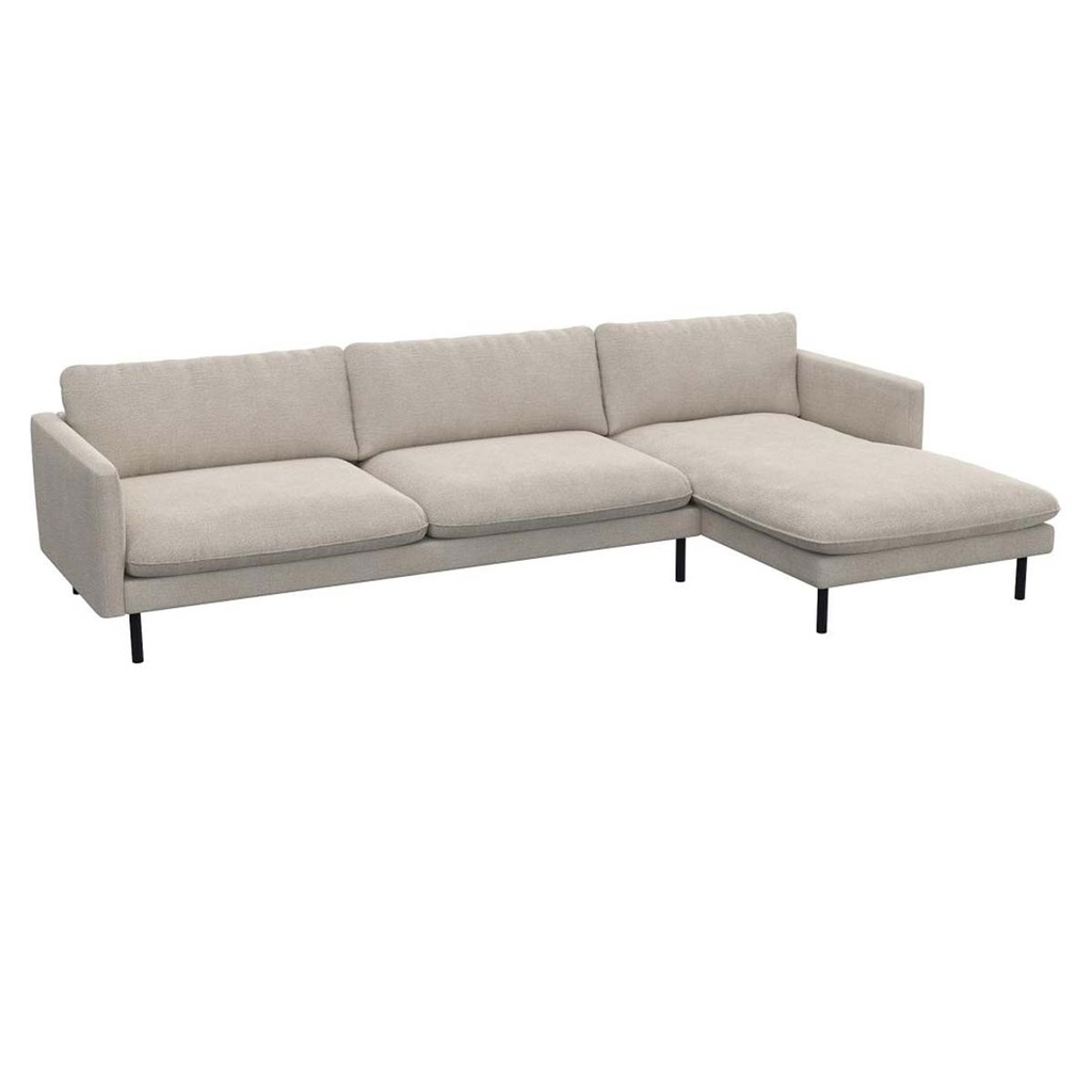 Flexlux corner sofa Bolzano in fabric Melina