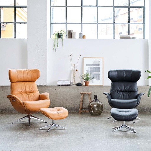 Flexlux armchair MORE in Dakota leather