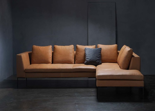 Flexlux Ecksofa LOANO in Leder Nature