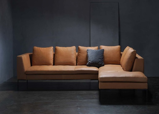 Flexlux corner sofa LOANO in Nature leather