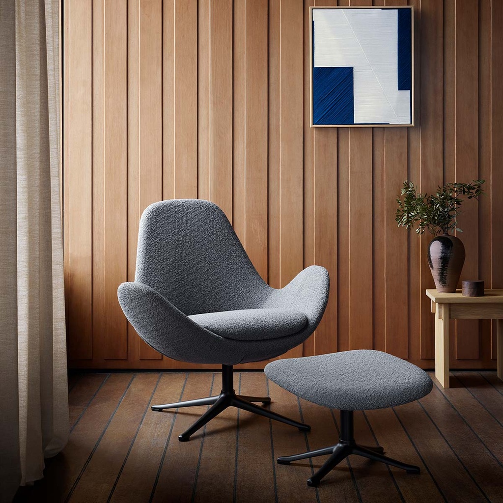 Flexlux armchair GHOST LOW in Bormio fabric