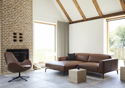 Flexlux Ecksofa 0161 VOLUZZI in Leder Omaha