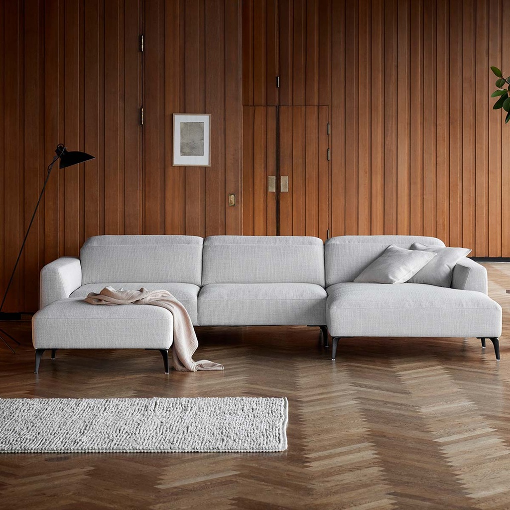 Flexlux corner sofa VOLUZZI in fabric Melina