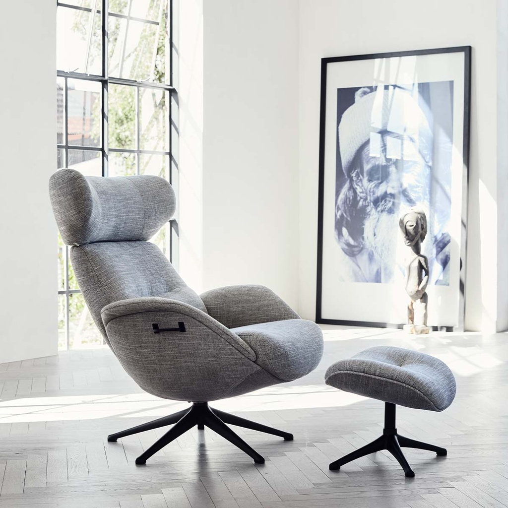 Flexlux armchair MORE in Brescia fabric