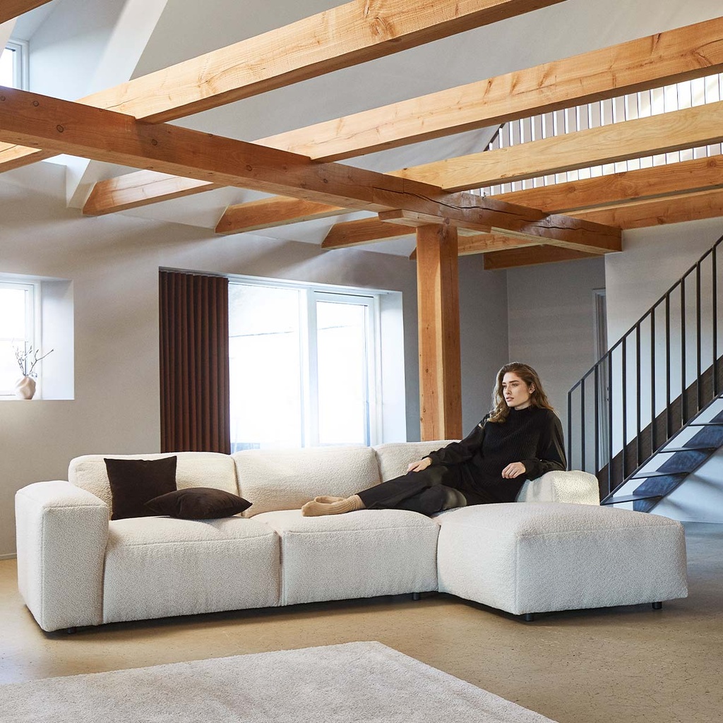 Flexlux Ecksofa Lucera in Stoff Bormio